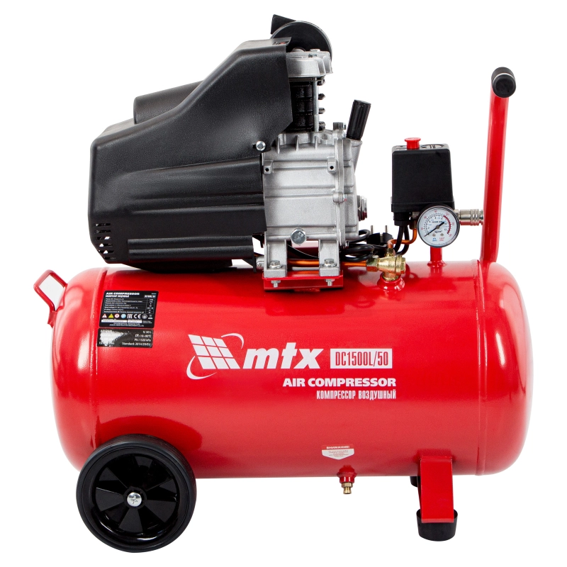 Компрессор воздушный DC1500L/50, 1,5 кВт, 50 л, 210 л/мин MTX (58004)