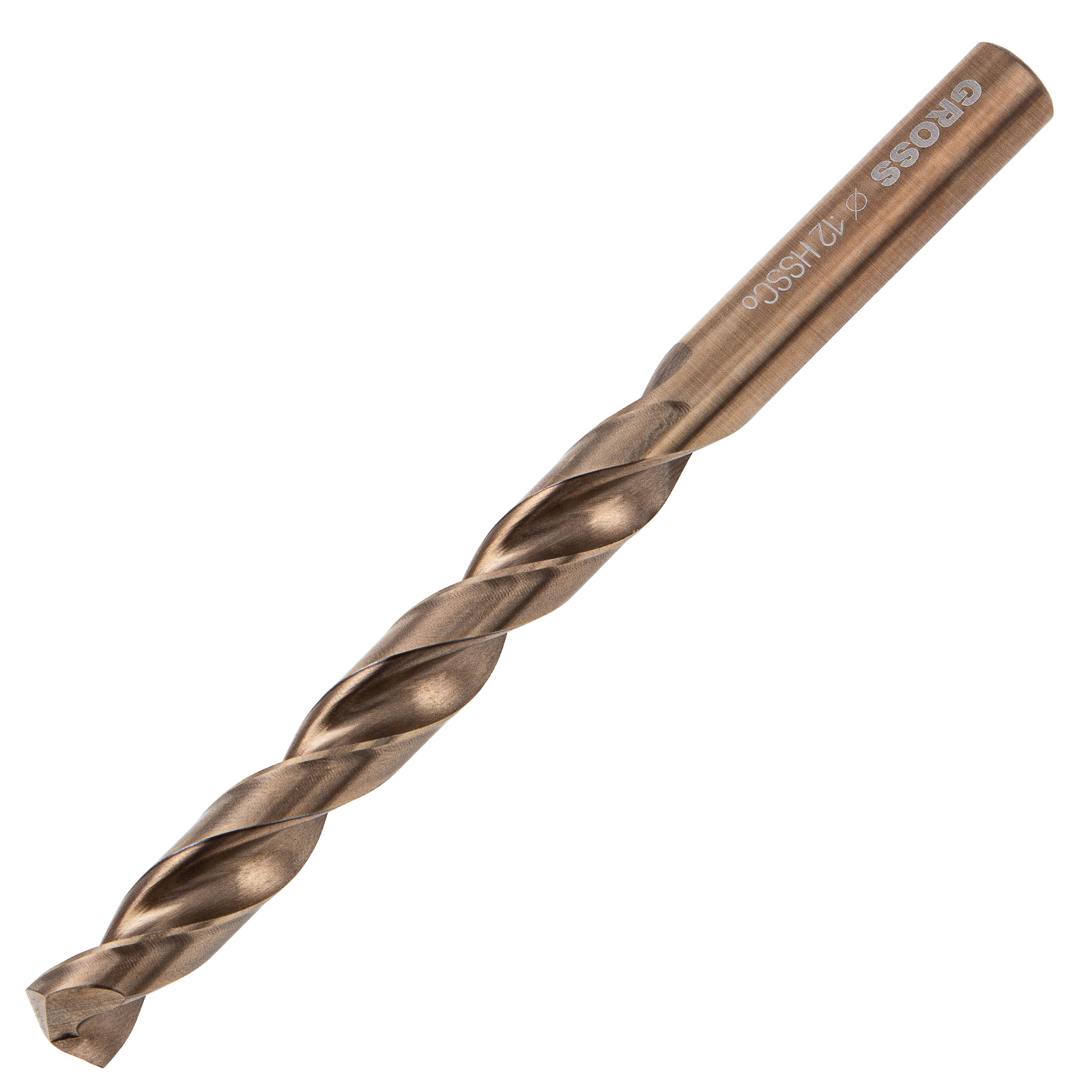 Сверло спиральное по металлу, 12 мм, HSS-Co Gross (72354)